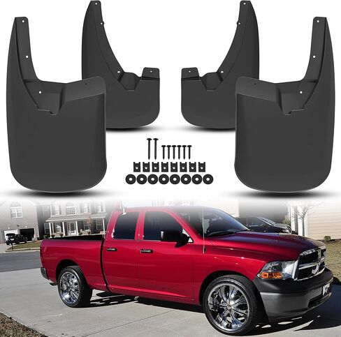 KEWISAUTO Mud Flaps Splash Guards for Ram 1500 2500 3500 2010-2018, Front & Rear Mud Guards Fender Flares for Dodge Ram 1500 2009-2018/1500 Classic 2019/2500 3500 2010-2018 Accessories (4PCS) in Saudi Arabia