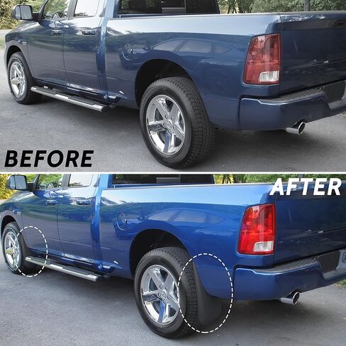 KEWISAUTO Mud Flaps Splash Guards for Ram 1500 2500 3500 2010-2018, Front & Rear Mud Guards Fender Flares for Dodge Ram 1500 2009-2018/1500 Classic 2019/2500 3500 2010-2018 Accessories (4PCS) in Saudi Arabia
