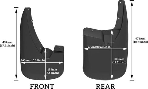KEWISAUTO Mud Flaps Splash Guards for Ram 1500 2500 3500 2010-2018, Front & Rear Mud Guards Fender Flares for Dodge Ram 1500 2009-2018/1500 Classic 2019/2500 3500 2010-2018 Accessories (4PCS) in Saudi Arabia