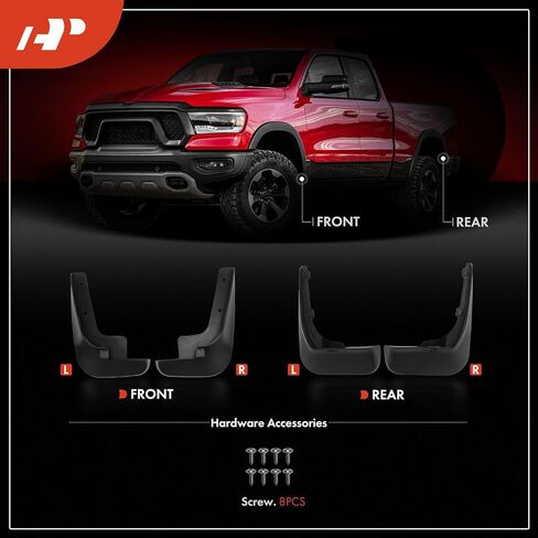 A-Premium Set of 4PCS Mud Flaps Splash Guards Mudguards Mudflaps Compatible with Nissan NV200 2013-2021, Front & Rear Driver and Passenger Side in Saudi Arabia