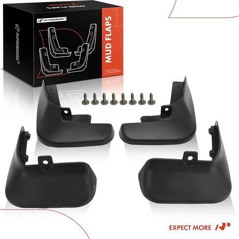 A-Premium Set of 4PCS Mud Flaps Splash Guards Mudguards Mudflaps Compatible with Nissan NV200 2013-2021, Front & Rear Driver and Passenger Side in Saudi Arabia