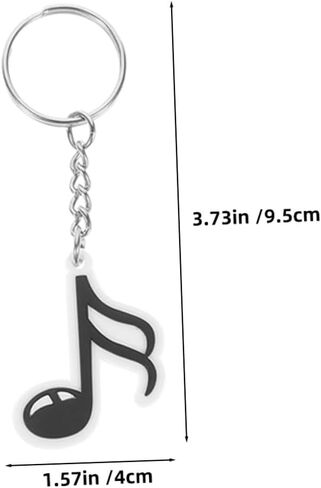 Music Note Keychain Set 12pcs Retro Music Key Ring for Party Favors and Birthday Decorations PVC Material for Dance Parties Concerts in Saudi Arabia