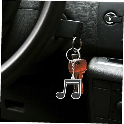 Music Note Keychain Set 12pcs Retro Music Key Ring for Party Favors and Birthday Decorations PVC Material for Dance Parties Concerts in Saudi Arabia