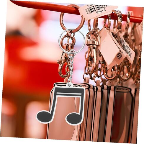 Music Note Keychain Set 12pcs Retro Music Key Ring for Party Favors and Birthday Decorations PVC Material for Dance Parties Concerts in Saudi Arabia