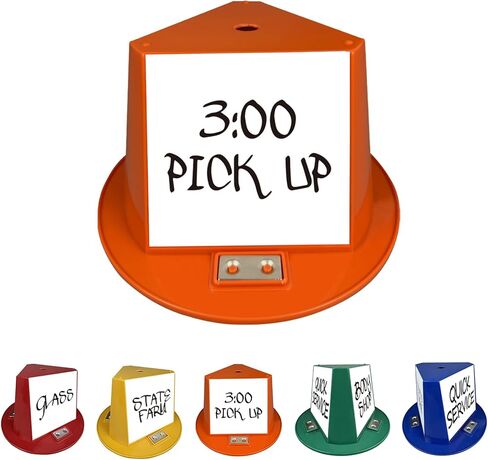 Magnetic Roof Toppers, Magnetic Car Top Hats, Set of 10 with Dry Erase Panels (Yellow) in Kuwait