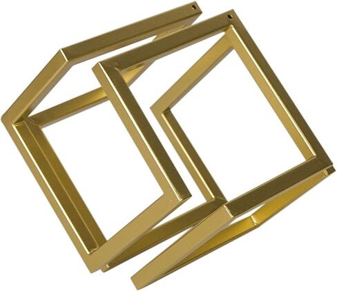 DreamsEden Geometric Cube Sculpture Gold Block Modern Statues Metal Art Decorative Desktop Ornaments in Saudi Arabia