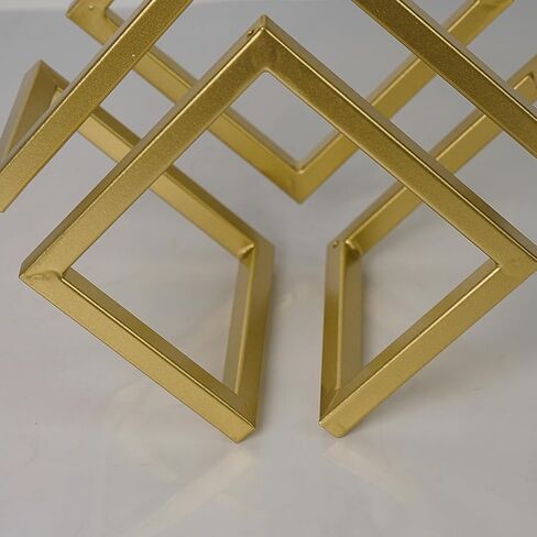 DreamsEden Geometric Cube Sculpture Gold Block Modern Statues Metal Art Decorative Desktop Ornaments in Saudi Arabia