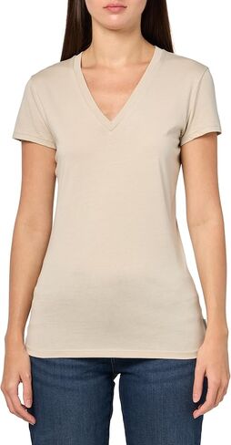 Armani Exchange Women's Long Sleeve Corporate Logo Pima Cotton Tee in Saudi Arabia