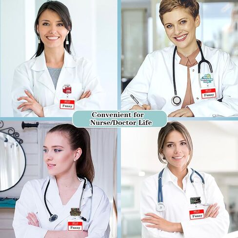 25 Pcs Funny Cute Badge Reel Retractable Nurse Accessories Bulk Medical Nursing Healthcare Badge Holder Fun AMA Forms Heart Dumpster Fire Badge Clip CNA LPN RN Social Worker Doctor ID Card Gifts in Saudi Arabia