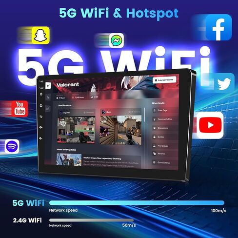 ستيريو سيارة Android 13 لسيارة Toyota Camry 2000 2001 2002 2003 2004 2005 2006 - [2+64G] راديو كامري بشاشة لمس 9 بوصة - Carplay لاسلكي وAndriod Auto - EQ، وصلة مرآة، واي فاي + كاميرا احتياطية AHD + ميكروفون in Kuwait