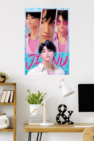 Netflix KPop Demon Hunters (2025) - Saja Boys Jinu Wall Poster, 34L" x 22.4W", Unframed Version in Saudi Arabia