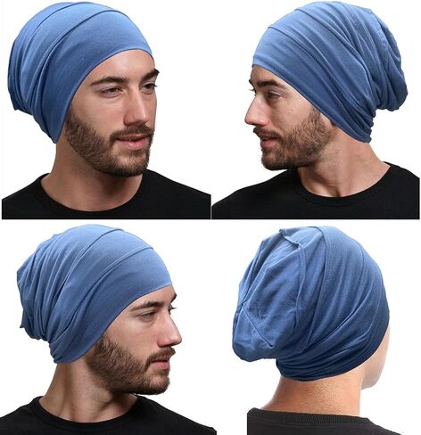 JarseHera Cotton Slouchy Beanie Chemo Headwear Soft Slouch Cancer Caps Hats Head Cover for Hair Loss in Kuwait