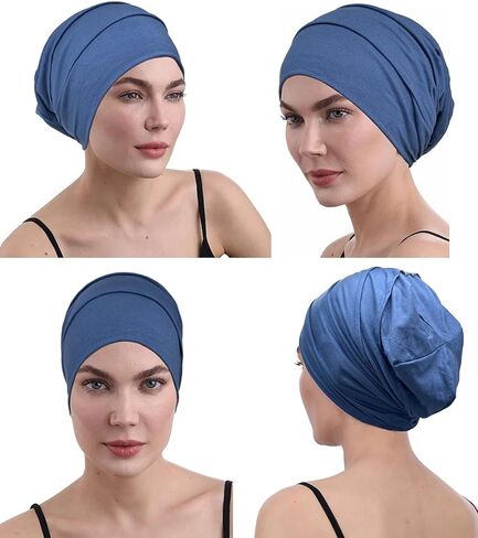 JarseHera Cotton Slouchy Beanie Chemo Headwear Soft Slouch Cancer Caps Hats Head Cover for Hair Loss in Kuwait