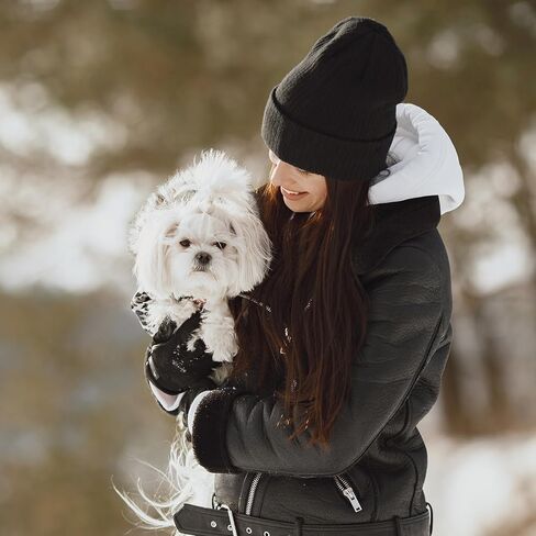 Black Beanie Hat for Men and Women, Soft Warm Knit Black Beanie Kids, Winter Hats for Kids, Cuff Beanies Cap for Girls Boys Warm Winter Hat in Kuwait