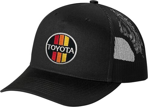 CH4X4 3 Stripe Vintage Snapback Five-Panel Trucker Cap for Toyota Enthusiasts Black in Kuwait