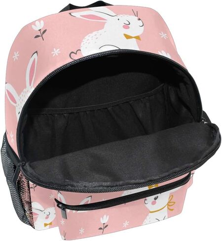 Toddler Kids Backpack Bunny Rabbit Pattern 12 Inch Preschool Backpack School Bag Mini Casual Daypack for Boy Girl in Kuwait