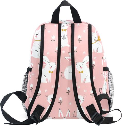 Toddler Kids Backpack Bunny Rabbit Pattern 12 Inch Preschool Backpack School Bag Mini Casual Daypack for Boy Girl in Kuwait