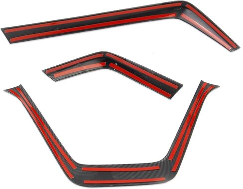 crosselec Carbon Fiber Style Interior Center Console Dashboard Instrument Upper Cover Trims Decoration Accessories for Chevrolet Corvette C8 2026 Decoration Accessories in Saudi Arabia
