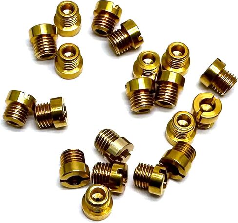 Holley Carb Carburetor 1/4-32 Main Jets set The aperture size is:60 61 62 63 64 65 66 67 68 69,10 sets in total, 2 pcs per size,Thread size: 1/4"-32 Fits Holley 2010,2300,4010,4011,4150,4160,4500 in Saudi Arabia