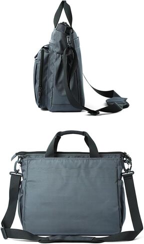 Kisangel Oxford Fabric Large Capacity Messenger Shoulder Bag for Men Business Travel Outdoor Use Grey Crossbody Bag in Saudi Arabia