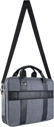 11-12 Inch Laptop Crossbody Bag - Padded Messenger with Top Handle Magnetic Pocket Shoulder Strap and Luggage Attachment in Kuwait