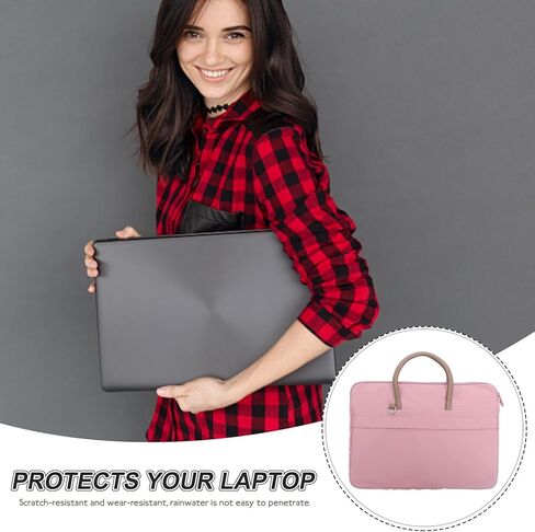 حقيبة كمبيوتر محمول مقاومة للماء من DOITOOL لأجهزة الكمبيوتر المحمول مقاس 15-16.1 بوصة، حقيبة كمبيوتر خفيفة الوزن مقاومة للصدمات مع حزام كتف وحقيبة عربة للسفر والعمل in Kuwait