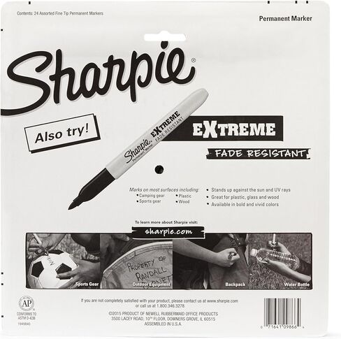 Sharpie Color Burst Permanent Markers, Fine Point, Assorted, 48 count (1949557), Pack of 2 in Saudi Arabia