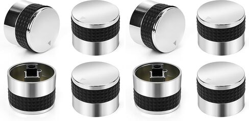 only fire Gas Grill Control Knobs, Chrome Plated Plastic Burner Knobs Replacement for BBQ Gas Grills with D Shaped Valve Stem, 2pcs in Kuwait