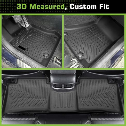 Floor Mats for Hyundai Accent 2012-2017, Heavy Duty TPE Waterproof Non-Slip All Weather Protection Custom, Black in Saudi Arabia