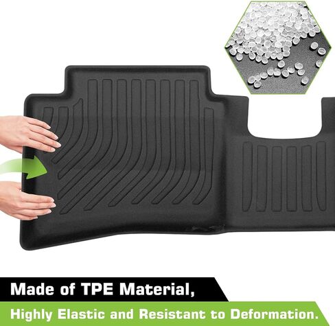 Floor Mats for Hyundai Accent 2012-2017, Heavy Duty TPE Waterproof Non-Slip All Weather Protection Custom, Black in Saudi Arabia