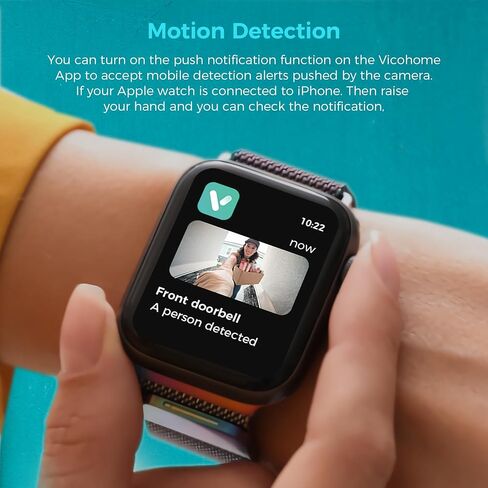 Sovmiku D2A Alexa Home Surveillance Battery Waterproof Wireless Video Doorbell with Chime,4-Times Charge for 1 year, Audible Alarm Easy to Setup,2.4GHz Wi-Fi,Human Detection,Two Way Audio,MicroSD Slot in Kuwait