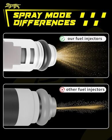 Oktiger 490560038 Set of 3 Fuel Injectors Fit for Kawasaki Mule Pro FX 2016 2017 2018 2019 2020, Mule Pro FXR 2018 2019 2020, Mule Pro FXT 2015-2020, Mule Pro FXT Ranch Edition 2020, OE IPM018 in Kuwait