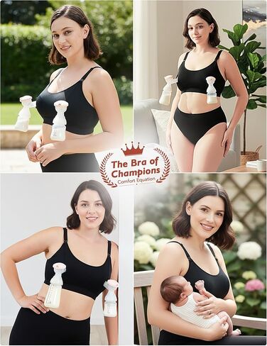 HOFISH ZipPum Bra, Hands-Free Pumping & Nursing Bra, Dual-Zip Adjustable Non-Stretch Prevents Bottle Drop in Saudi Arabia