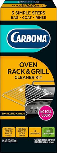 Carbona Oven Rack & Grill Cleaner | Eliminates Thick Grease & Build-Up | Griddle & BBQ Cleaning Solution | 16.8 Fl Oz, 2 Pack in Kuwait