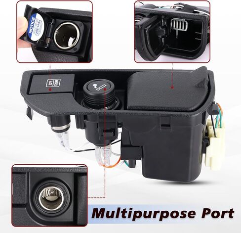 Ashtray & Cigarette Lighter Smoker Kit Center Console Compatible with 2003 2004 2005 2006 2007 2008 2009 Toyota 4Runner Car Cigarette Lighter 120W 12V Car Charger USB Replace#7411035010B0 in Saudi Arabia