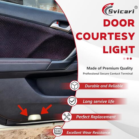 Door Panel Courtesy Light welcome Lamp Fit for Toyota 4Runner Avalon Camry Prius Tundra Sienna for Lexus IS ES GS LS RX GX LX RC Replace 81230-30200 2PCS Include Bulb in Kuwait