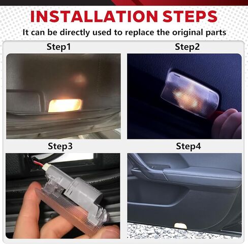 Door Panel Courtesy Light welcome Lamp Fit for Toyota 4Runner Avalon Camry Prius Tundra Sienna for Lexus IS ES GS LS RX GX LX RC Replace 81230-30200 2PCS Include Bulb in Kuwait