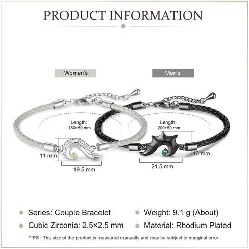 Pulseras Para Parejas De Novios,Couples, Birthstone Heart Charm Promise Bracelet, Boyfriend, Girlfriend, Husband, Wife, Friend Anniversary Promise Gift in Saudi Arabia