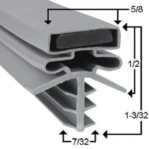 مانع تسرب الباب المغناطيسي Bally 3477 - 35 5/8 x 77 1/2 متوافق مع جزء Bally # 16546 in Kuwait