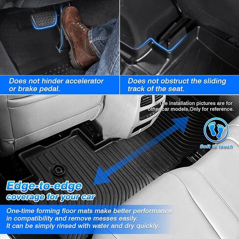 Corolla Floor Mats - Car Mats for Toyota Corolla 2020-2026 Sedan (Not Fit for Hatchback and Cross), All Weather Floor Mat for Corolla Accessories, Heavy Duty Rubber Mats, Car Accessories in Saudi Arabia