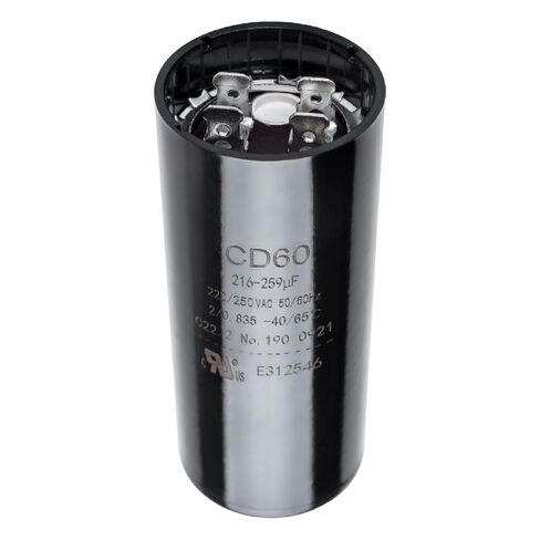 Canamax 189-227 MFD uf 50/60 هرتز 125 فولت تيار متردد فولت ± 20% مكثف بدء دائري - بديل للمحركات الكهربائية أحادية الطور in Kuwait