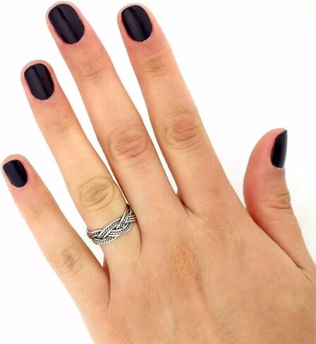 Sterling Silver 925 Celtic knot Tribal Ring, Celtic Knot Twisted Vintage Style Ring, Simple Women Everyday Jewelry, Plain Braided Ring For Women & Girls, in Saudi Arabia