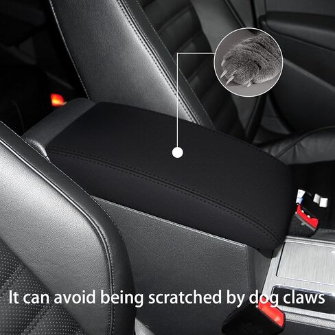 Armrest Cover for 2011 2012 2013 2014 2015 Volkswagen Passat (Black) Waterproof and Anti-Scratch Center Console Cover for VW Passat Accessories in Kuwait