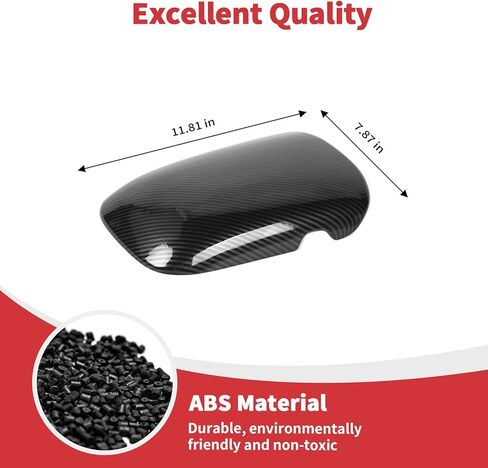 Linskip Carbon Fiber Armrest Pad Cover Compatible with 2024 2025 2026 Ford Mustang, Center Console Cover for Mustang – Elevate Your Mustang Interior Accessories in Saudi Arabia