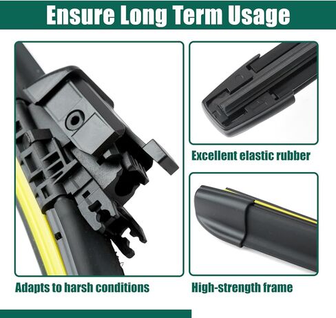 YUXIVCNE 31490720 Front Windshield Wiper Blade Compatible with Volvo XC60 T5 T6 T8 2018 2019 2020 2021 Windshield Heated Wiper Blade Kit Replace 31689263 in Saudi Arabia