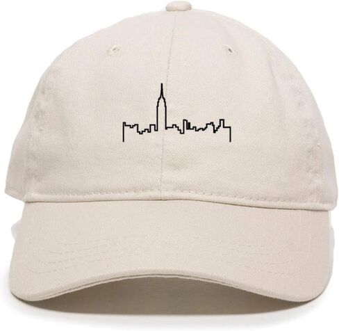 Tech Design NYC Skyline Baseball Cap Embroidered Cotton Adjustable Dad Hat in Saudi Arabia