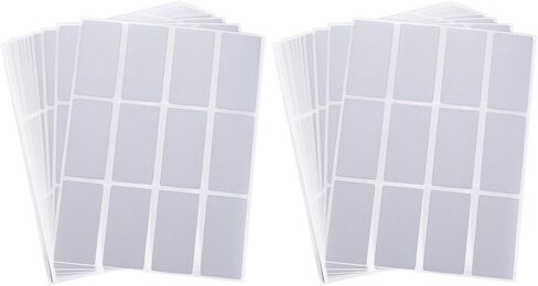 Juvale 300 Pack Scratch Off Stickers, Self Adhesive DIY Rectangle Labels, Silver, 2 x 1 in. in Saudi Arabia