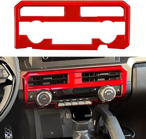 8" Display Model for Toyota Tacoma 2024 2025 2026 and 4Runner 2025 2026 Interior Accessories Center Consoles Dashboard Air Vent Frame Cover Trim (Black Wood) in Kuwait