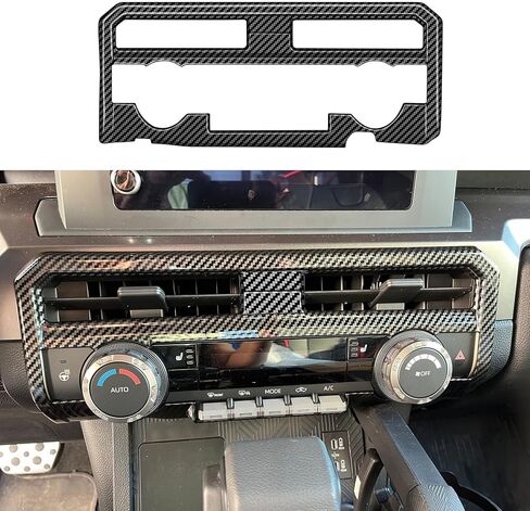 8" Display Model for Toyota Tacoma 2024 2025 2026 and 4Runner 2025 2026 Interior Accessories Center Consoles Dashboard Air Vent Frame Cover Trim (Black Wood) in Saudi Arabia