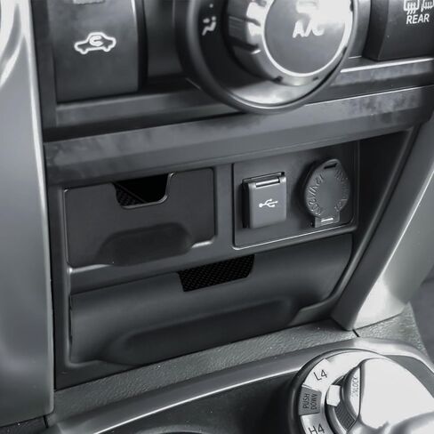 درج تخزين TACOBRO متوافق مع ملحقات Toyota 4Runner 2014-2022 2023 2024 منظم وحدة التحكم المركزية، صندوق تخزين داخلي، حجرة حامل للعملات المعدنية والبطاقات، صينية بلاستيكية ABS in Saudi Arabia